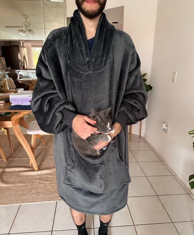 Customer photo review of PetPal Heizhoodie mit Haustiertasche