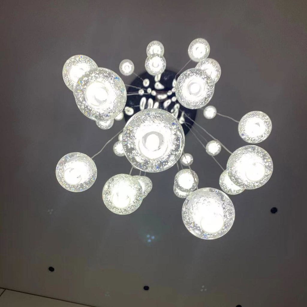 Customer photo review of Crystal Ball Pendant Light, Chrome Fittings, 150 cm Drop Cable