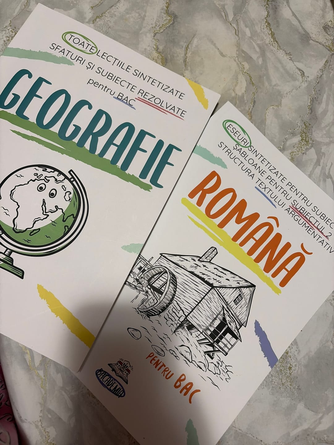 Customer photo review of Pachet Bacalaureat (Română + Geografie) Bacademia