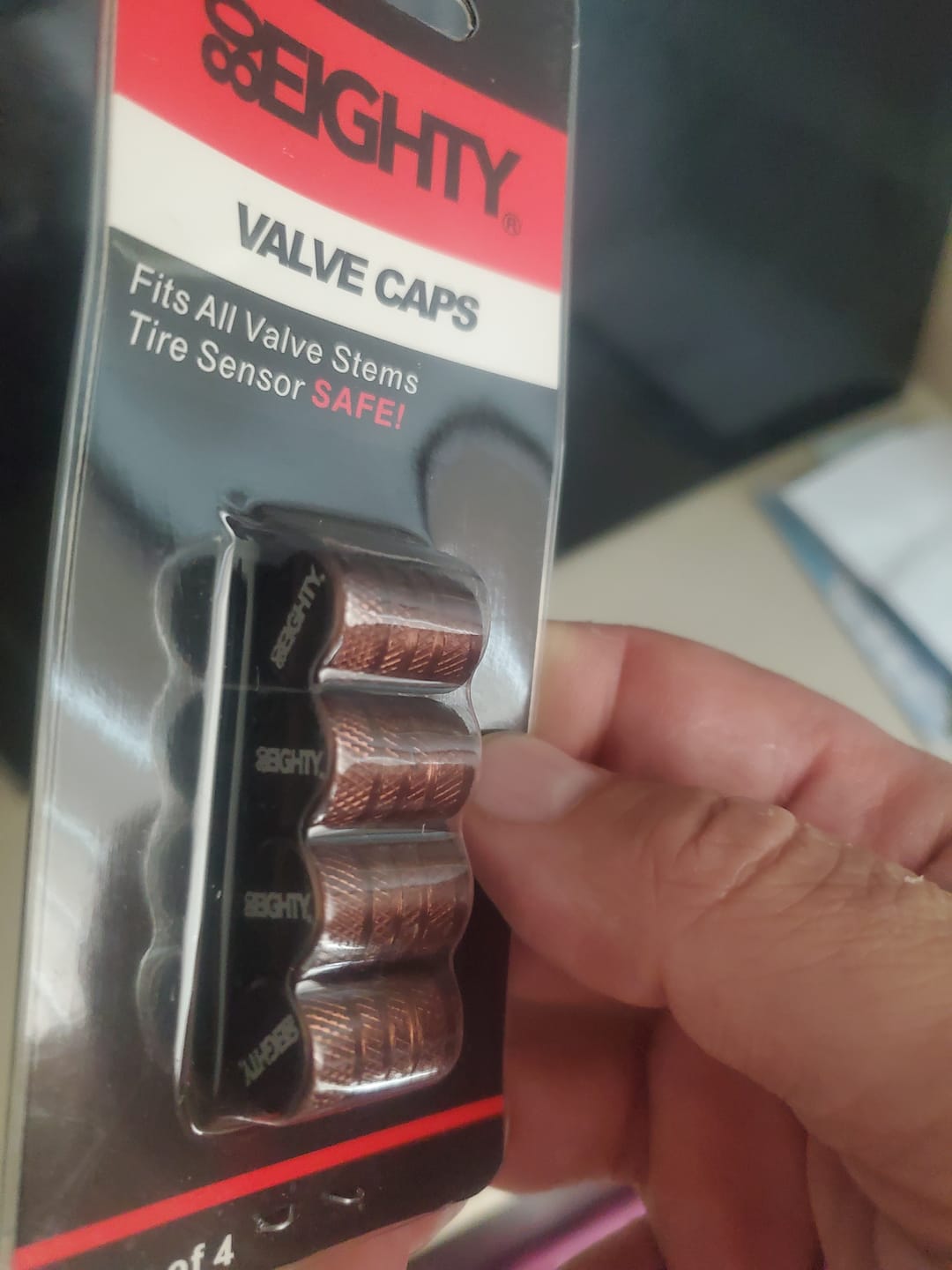 Customer photo review of 80Eighty® Bronze Valve Stem Caps