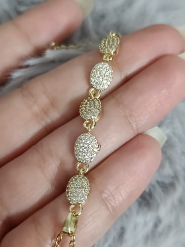 Customer photo review of Emerald Cascade Handchain