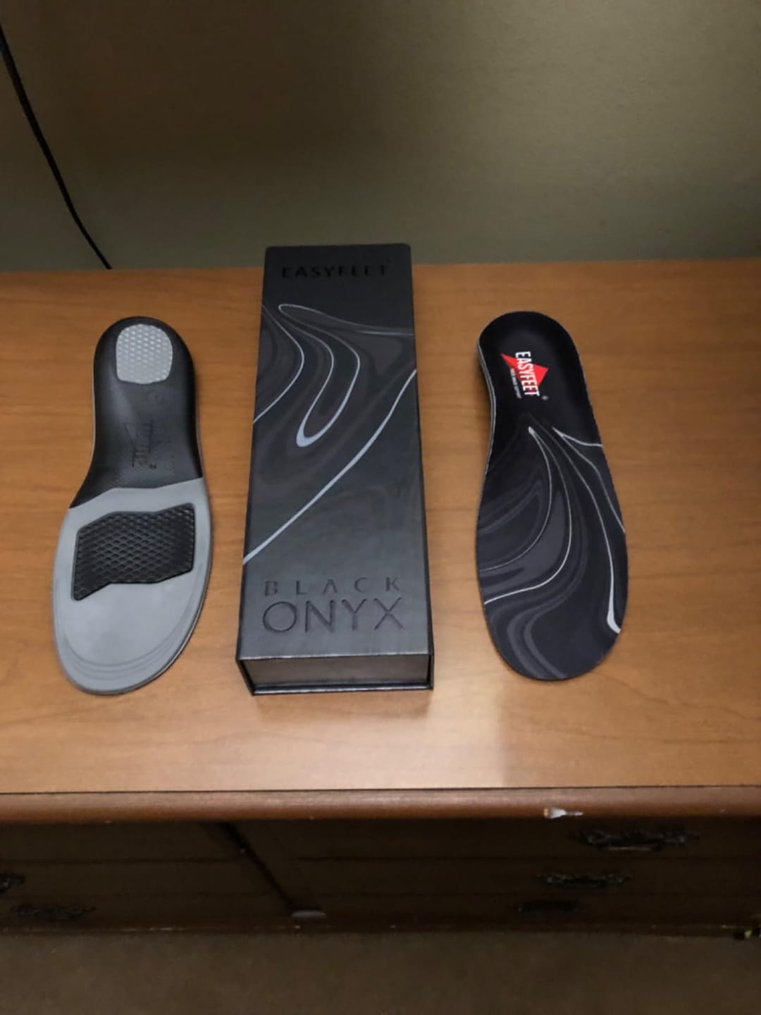 Customer photo review of EASYFEET Black Onyx - Premium Firm Arch Support Insoles for Daily Wear (High Arch)