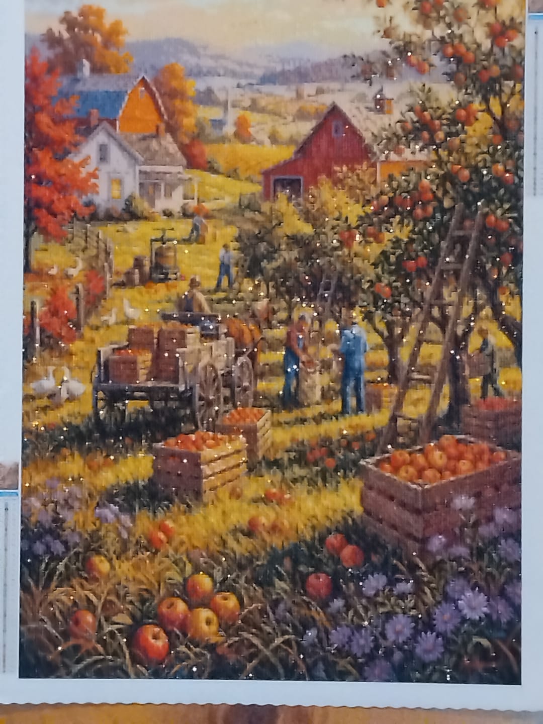 Customer photo review of Apple Harvest (Diamond Painting)