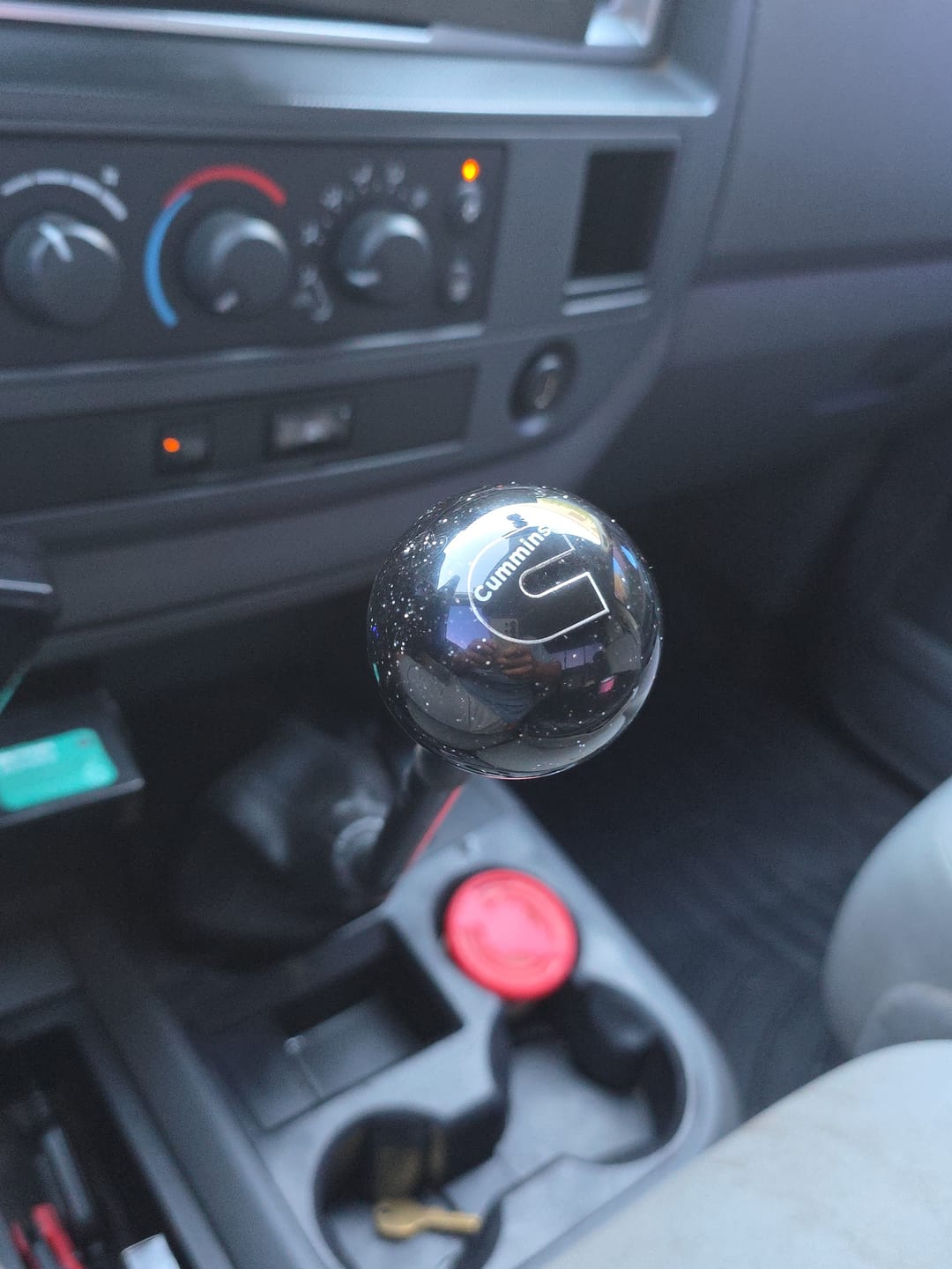Customer photo review of Cummins Emblem Brake Knobs Twisted Shifterz (Choose Color)