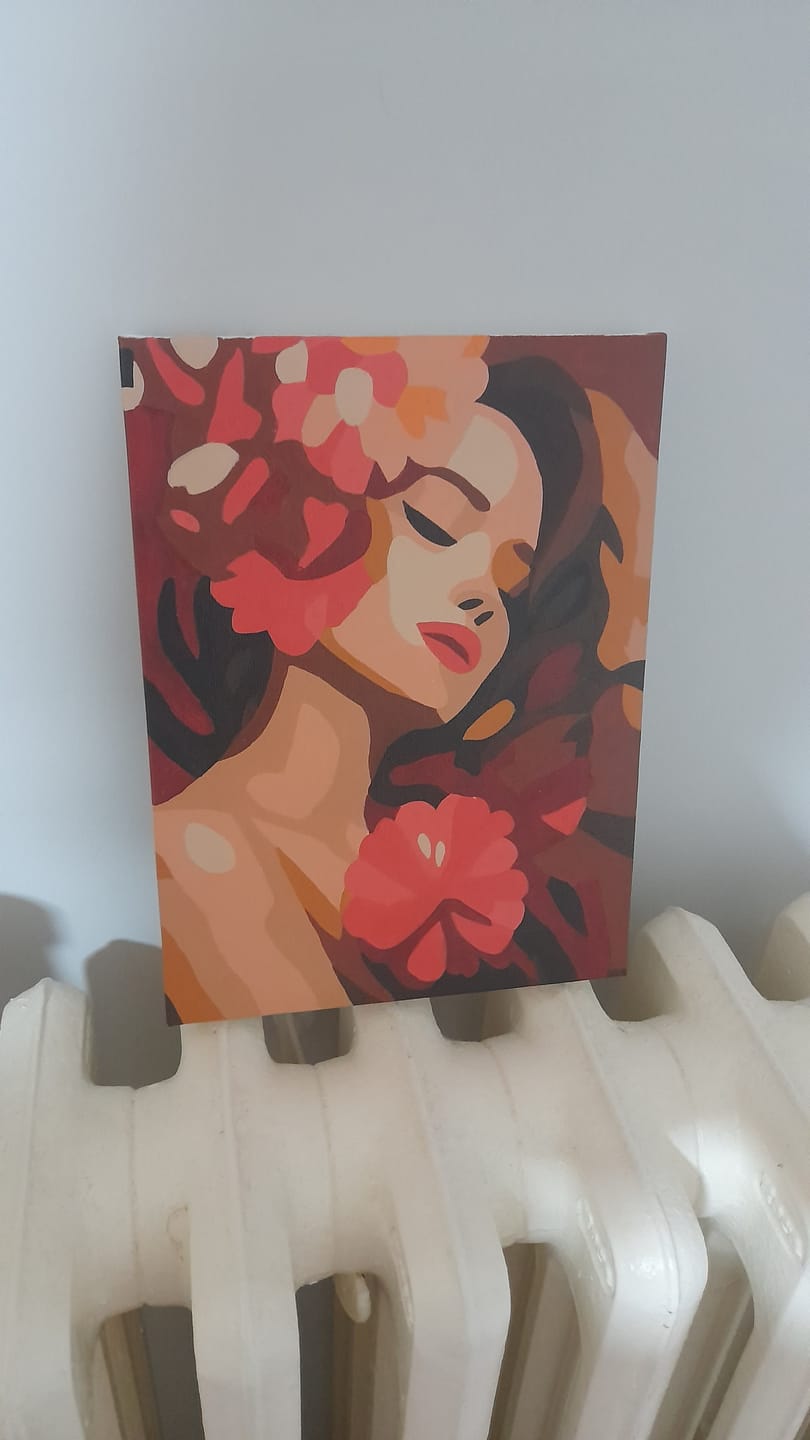 Customer photo review of 6 Mini Paintings - Flower Ladies Set