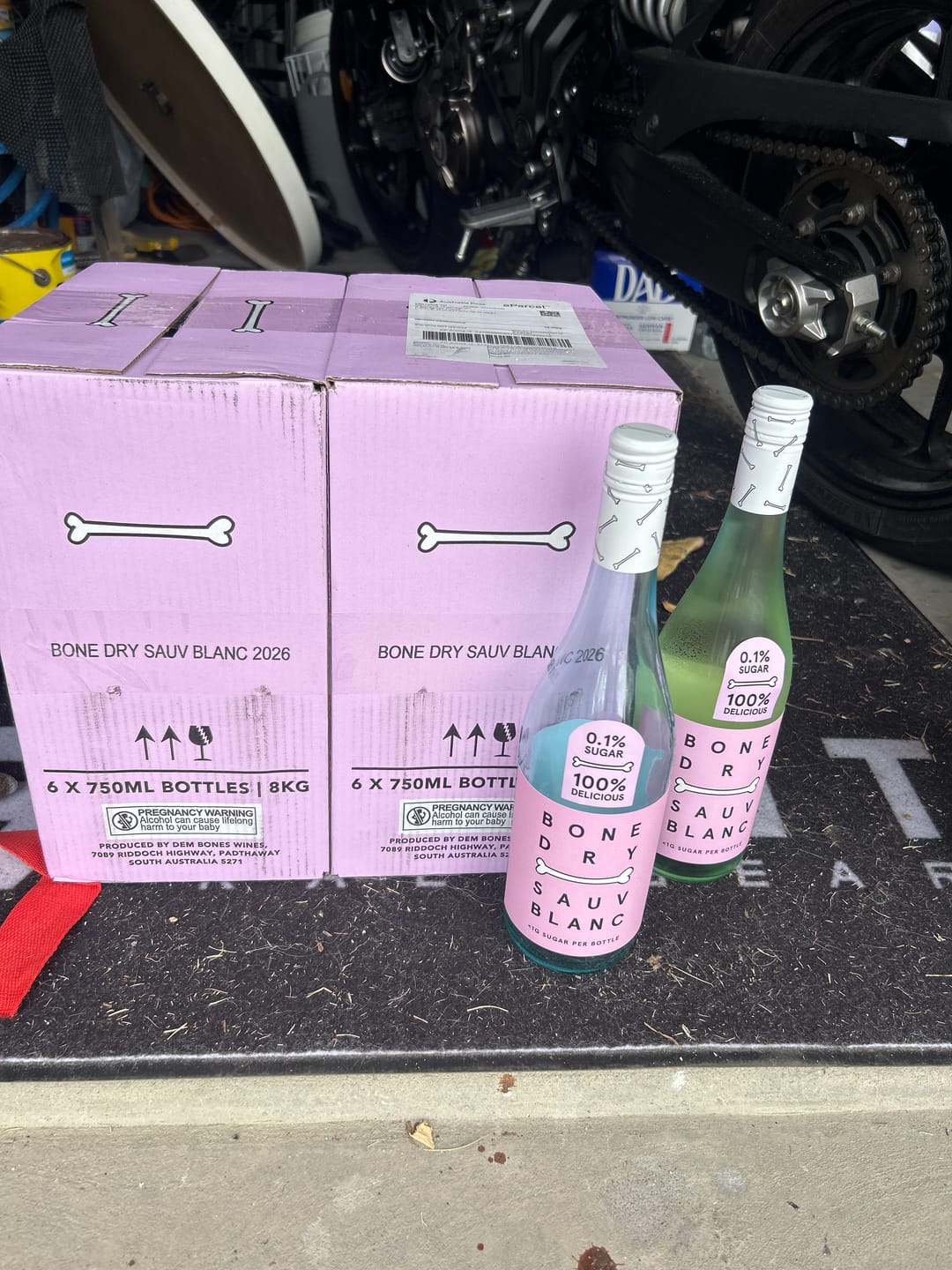 Customer photo review of Bone Dry Sauvignon Blanc - 6-Pack