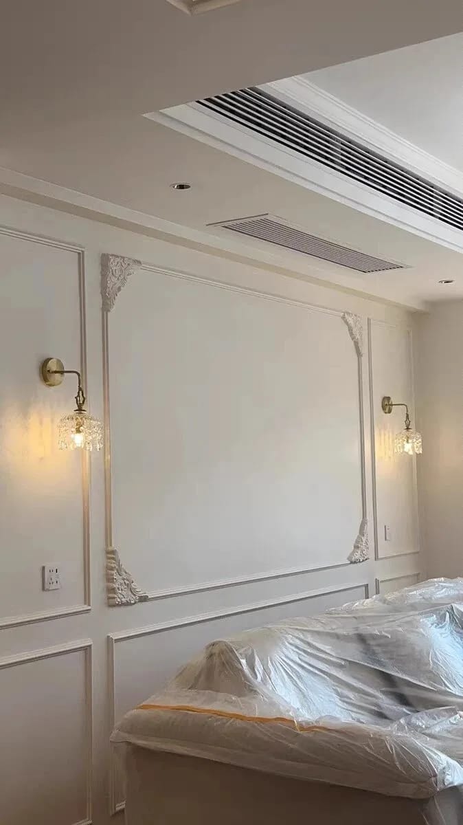Customer photo review of Gold Wall Light, Retro Crystal Decor, Copper Body, Wall Sconce