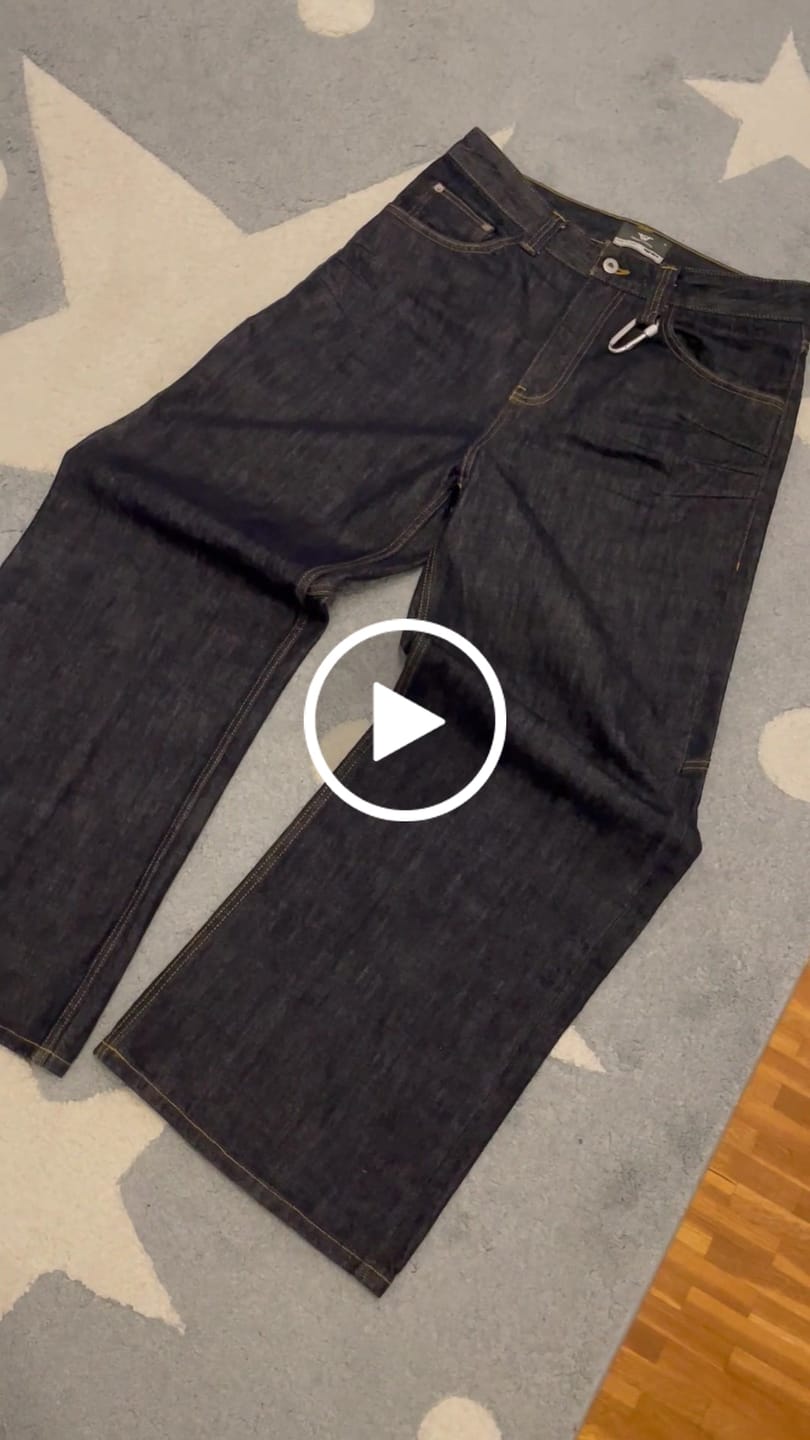 Customer video review of Raw Denim Jeans Blue