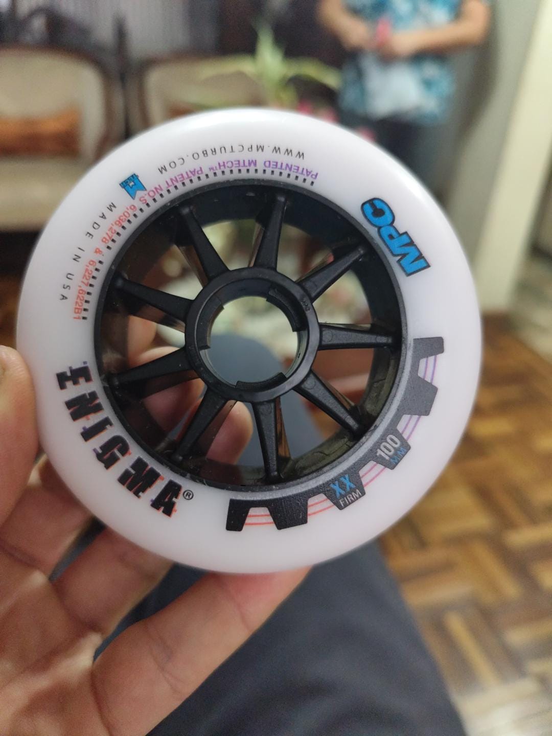 Customer photo review of Enigma Inline Skate Wheel