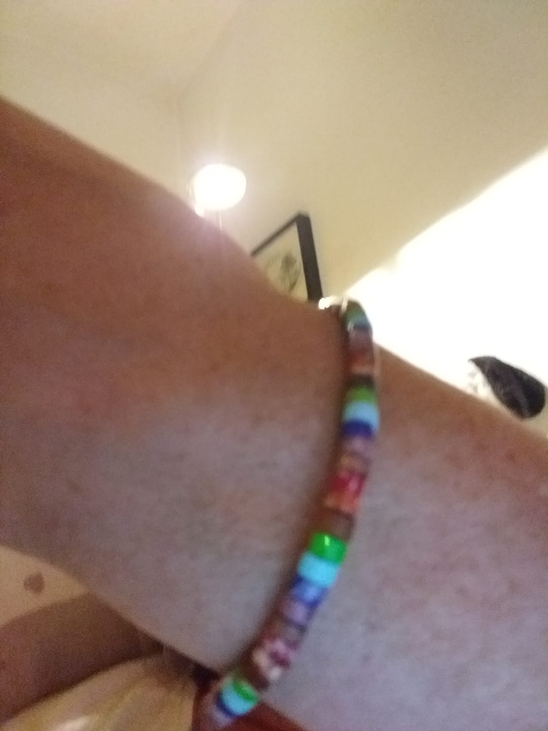 Customer photo review of 7 Chakren Energiearmband aus Jaspis