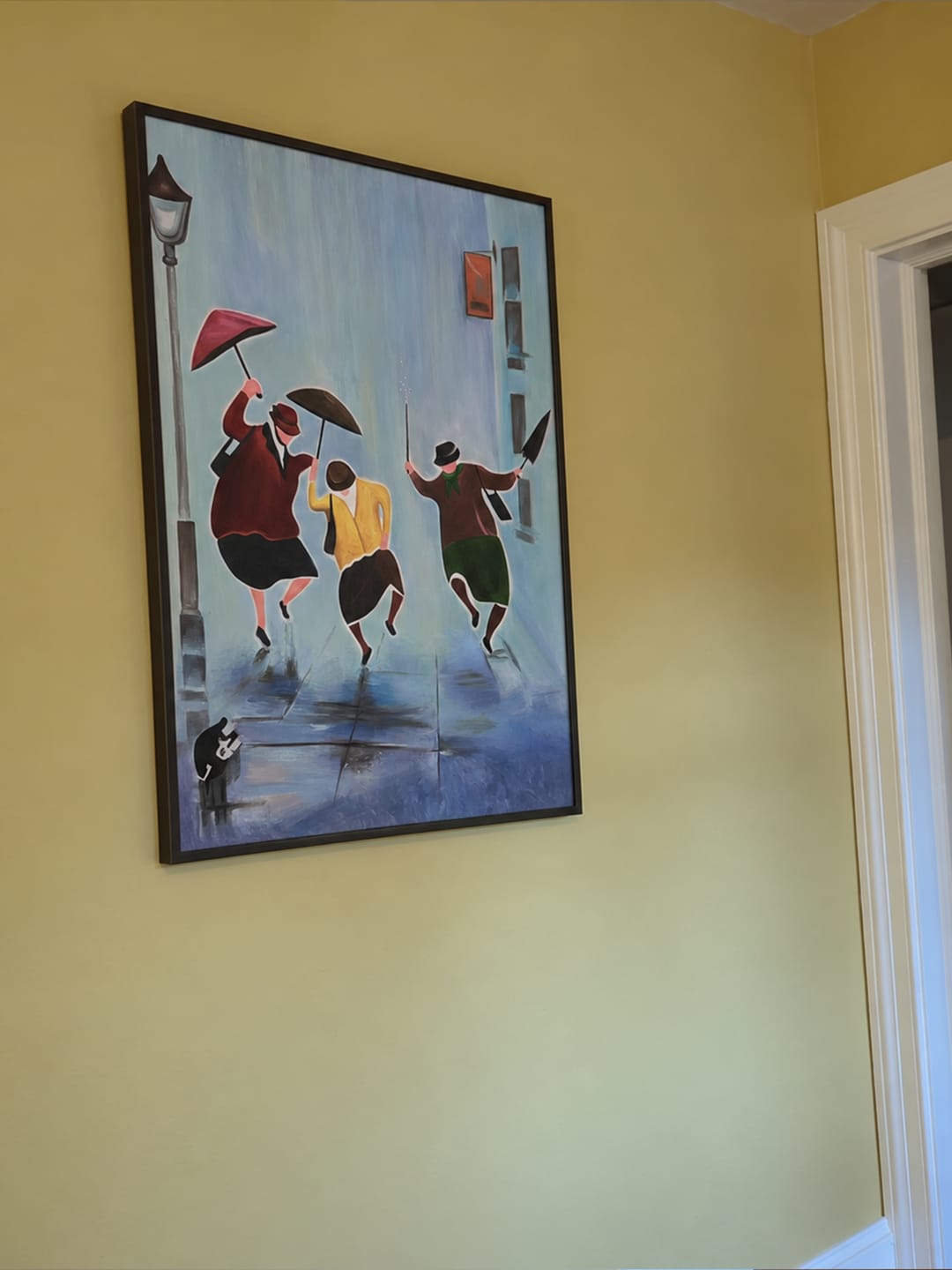 Customer photo review of Abstract Portrait Canvas Art #AE107