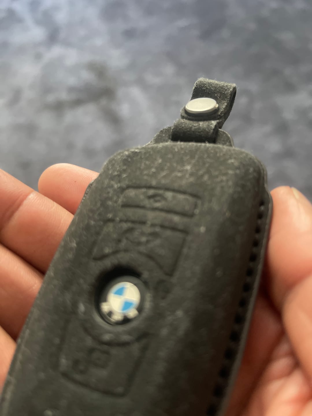Customer photo review of BMW ALCANTARA KEY CASE