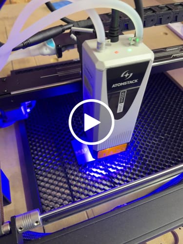 Customer video review of AtomStack Glacier 120W/90W Water-Cooled Diode Laser Engraver