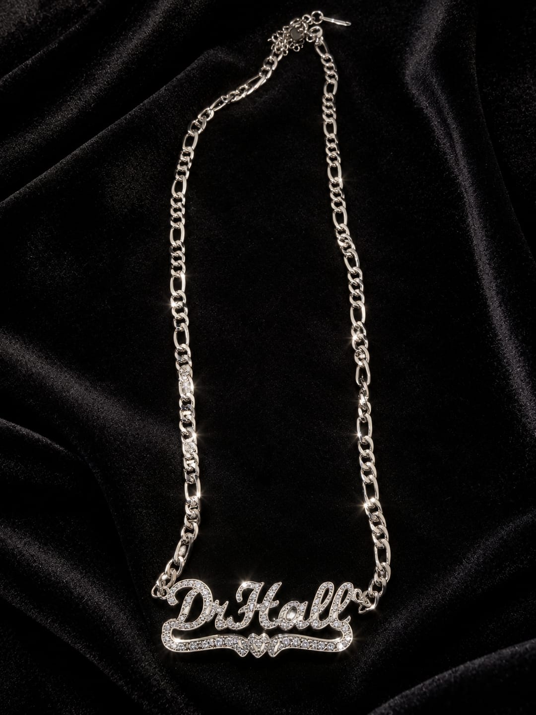 Customer photo review of Diamond Cut Heart Name Necklace