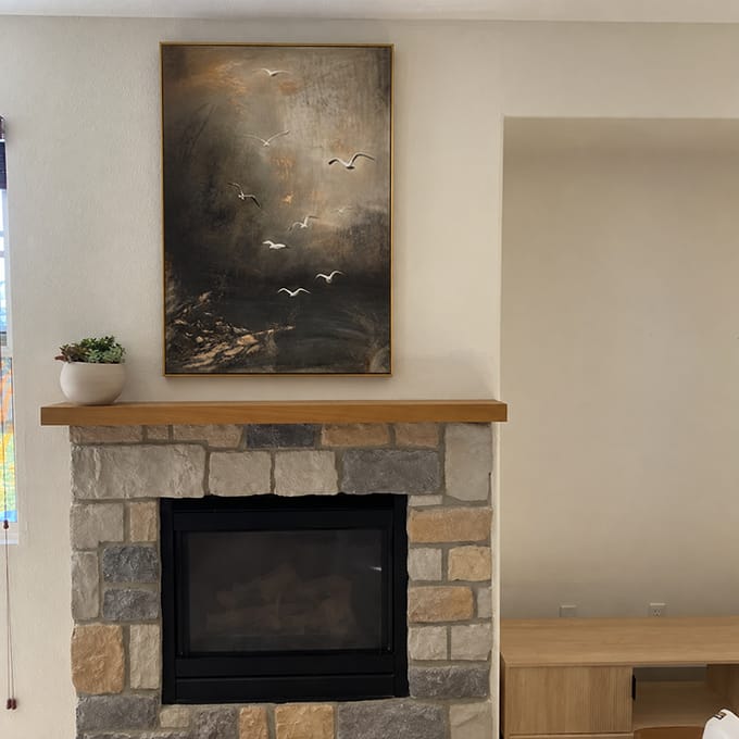 Customer photo review of Abstract Animal Wall Art #AC087