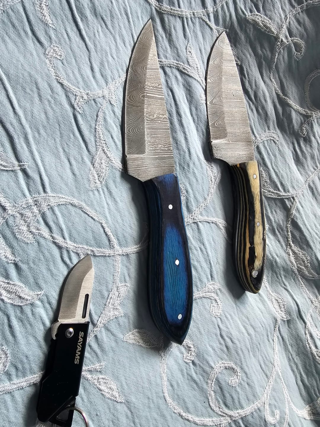 Customer photo review of Mystery Damascus Knife