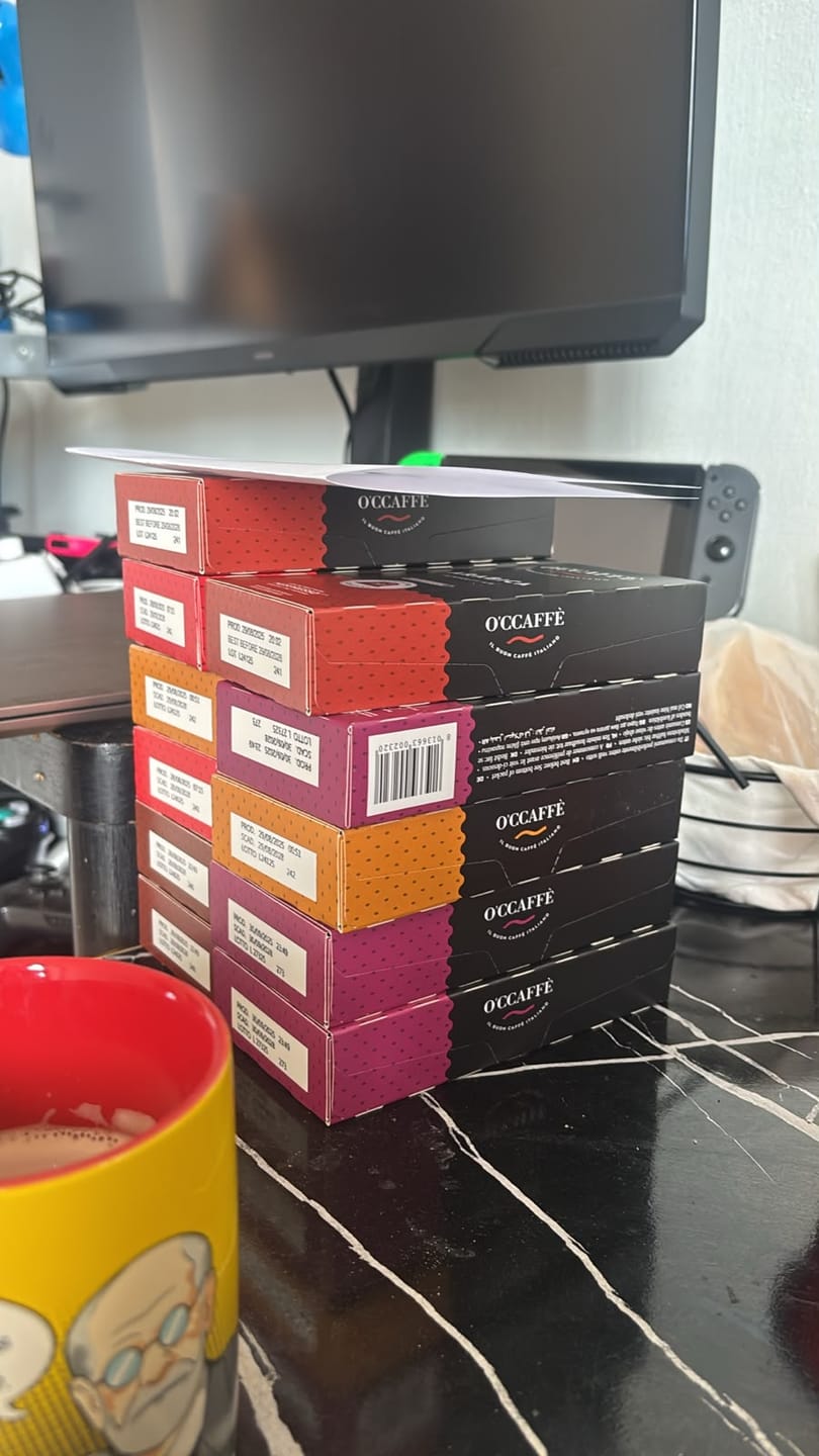 Customer photo review of Pack Occaffe 120 Cápsulas Aluminio Compatibles para Nespresso