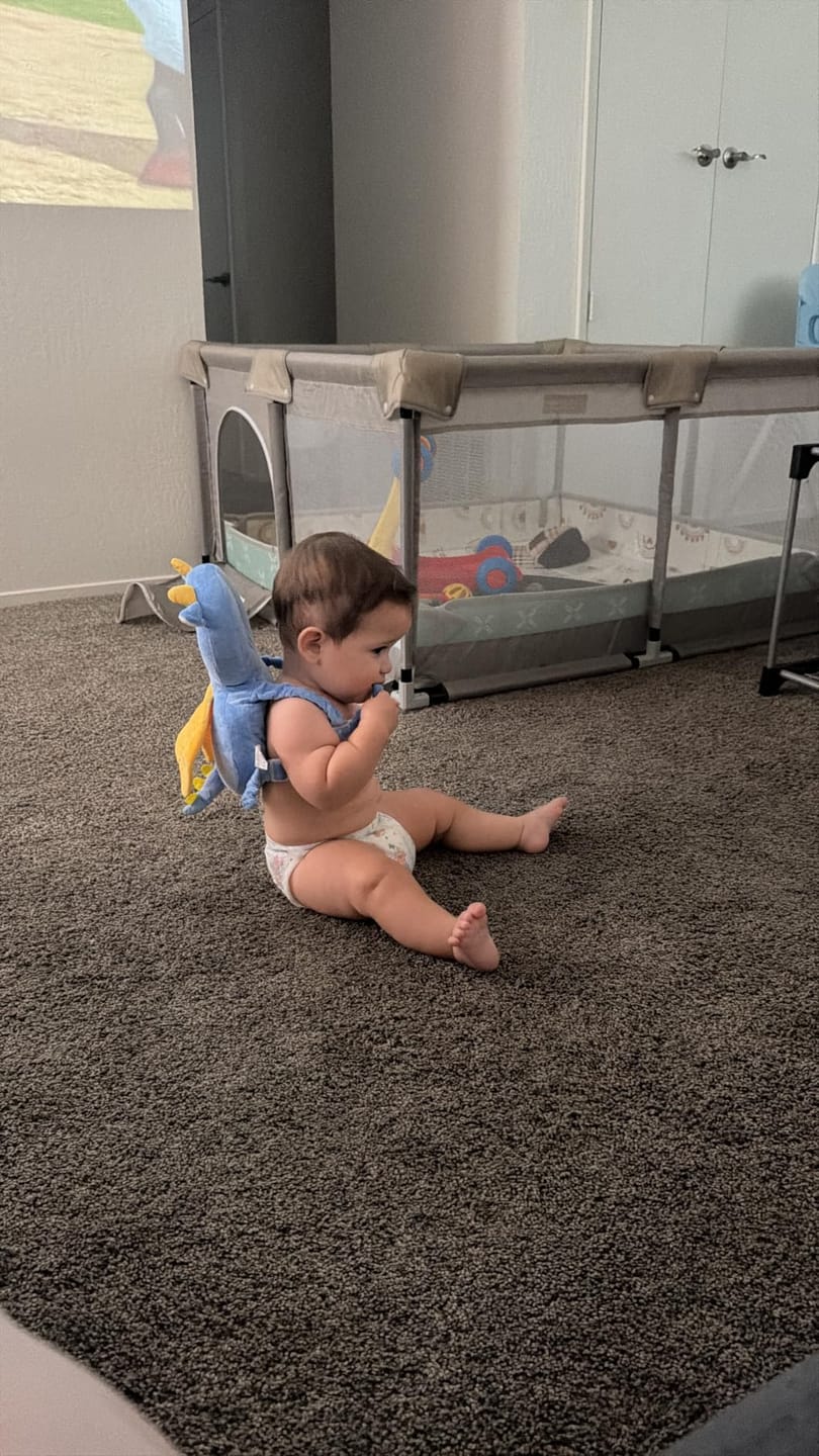 Customer photo review of Baby Head Protector Backpack