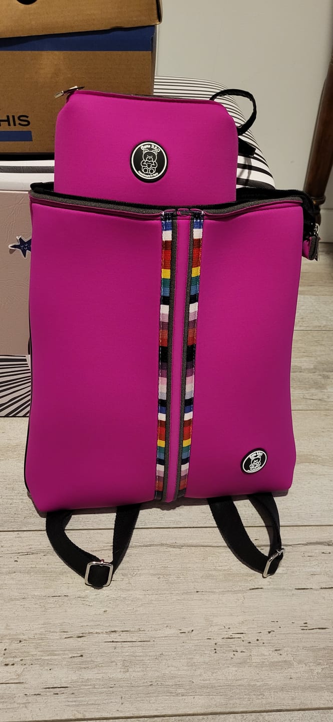 Customer photo review of TRIO | Zainetto + Pochette (grande o piccola) + Trousse