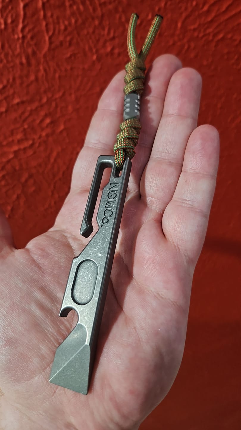 Customer photo review of S1 Lanyard Bead Titanium