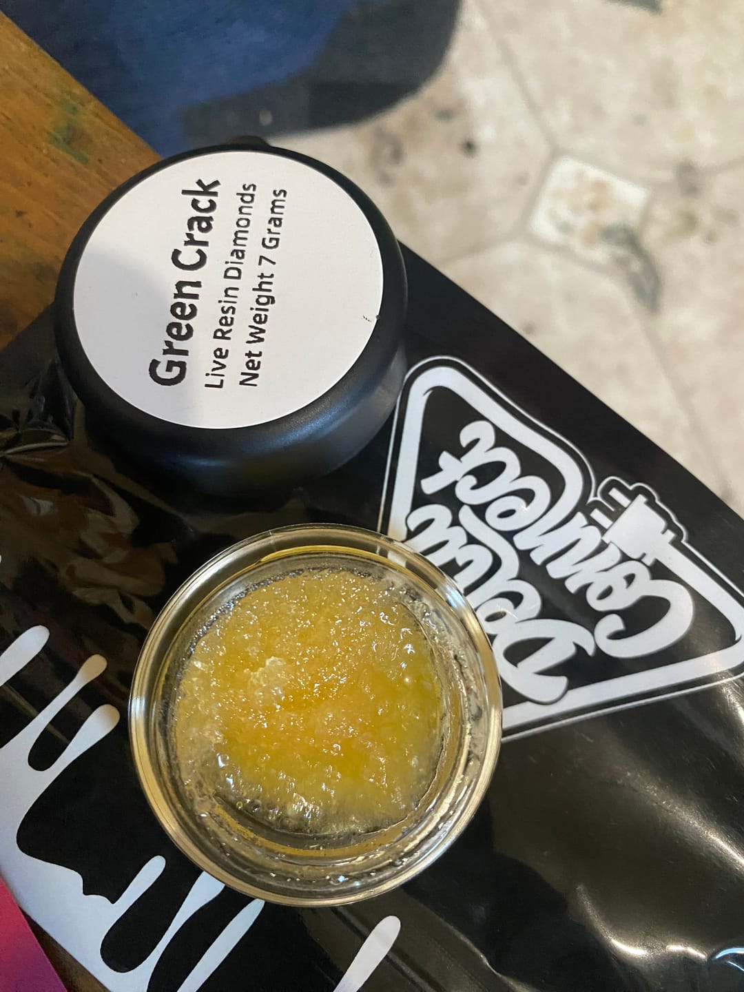 Customer photo review of Green Crack | Live Resin Diamonds