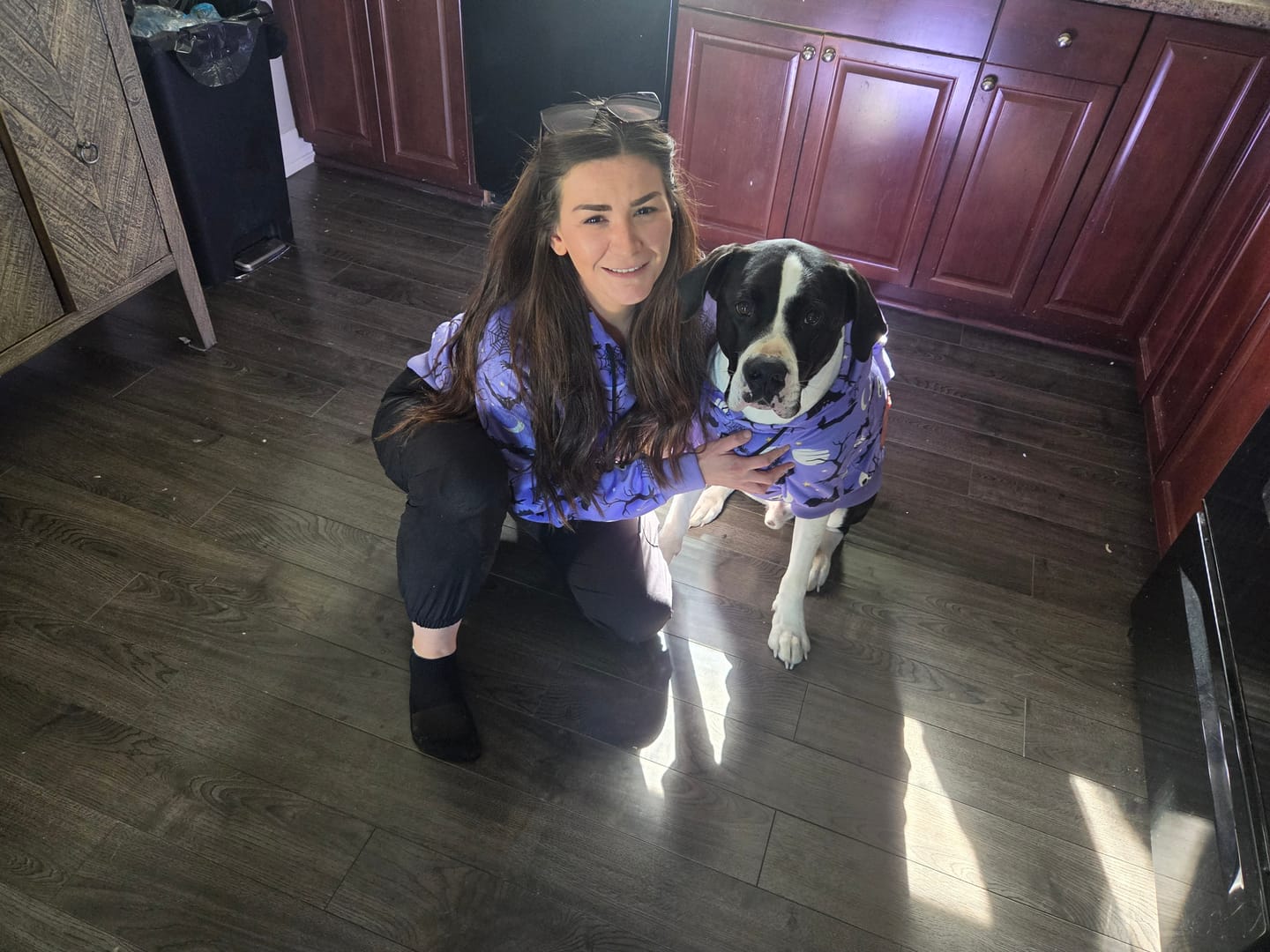 Customer photo review of Halloween Human Hoodie - Purple