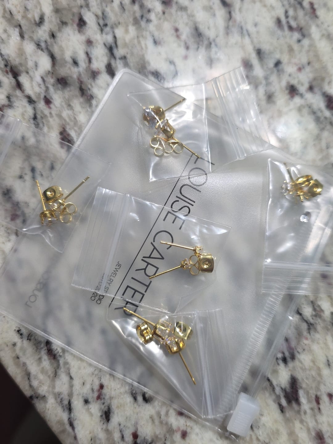 Customer photo review of Constellation Stud Set (set of 5 Pairs) (Bundle)