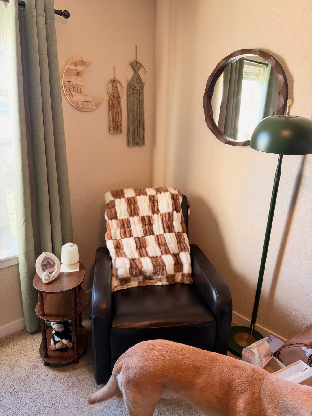 Customer photo review of Hugs Check Milk Chocolate Blanket