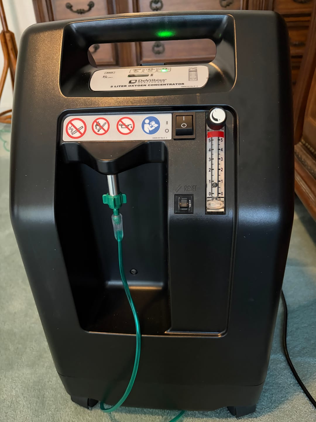 Customer photo review of Drive Medical - DeVilbiss Healthcare Compact Oxygen Concentrator, 5-Liter
