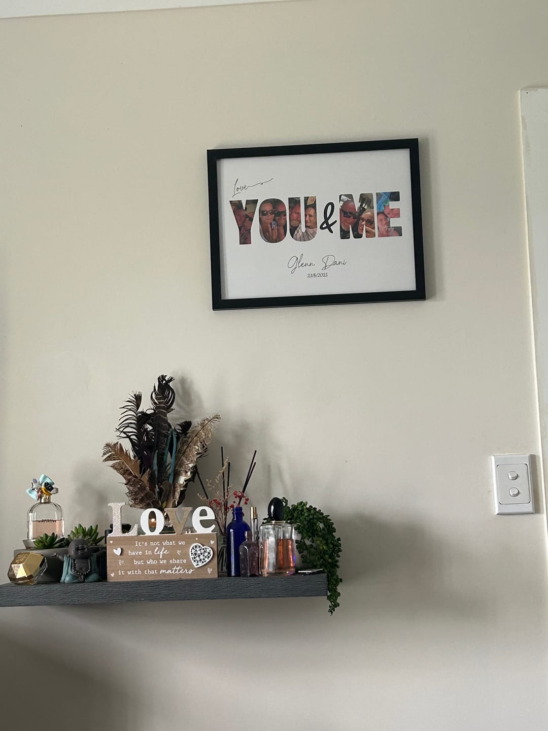 Customer photo review of You & Me - Personalized Poster