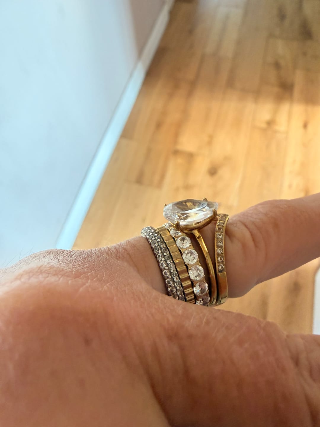 Customer photo review of Bold Eternity Band Ring