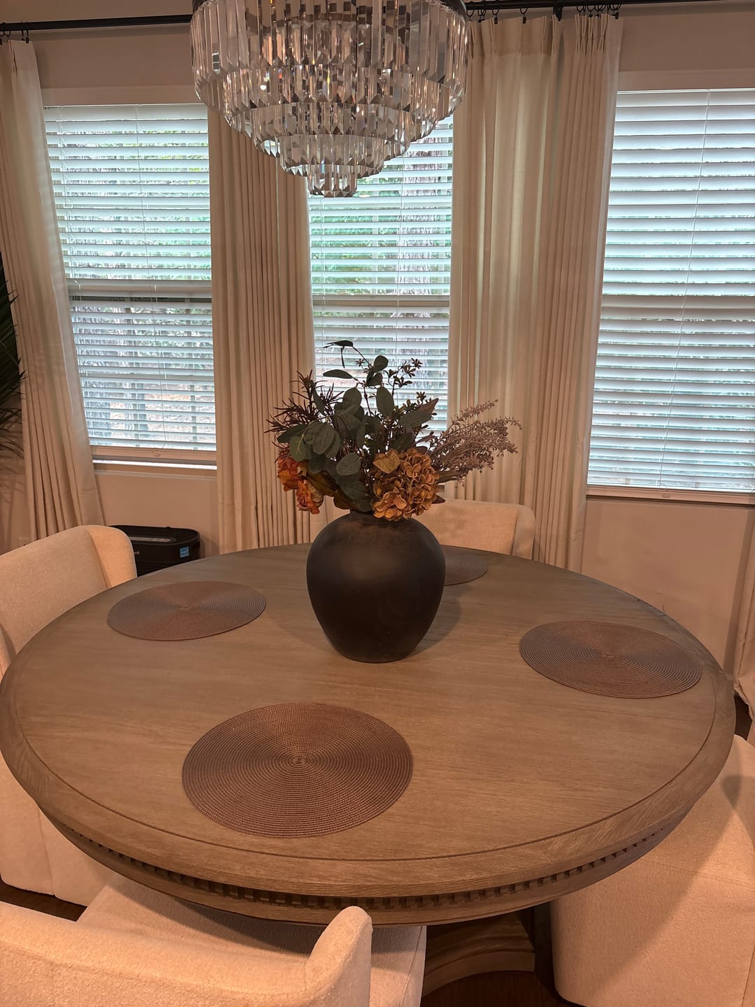 Customer photo review of Faux Arrangement - Orange Peony & Autumn Spray