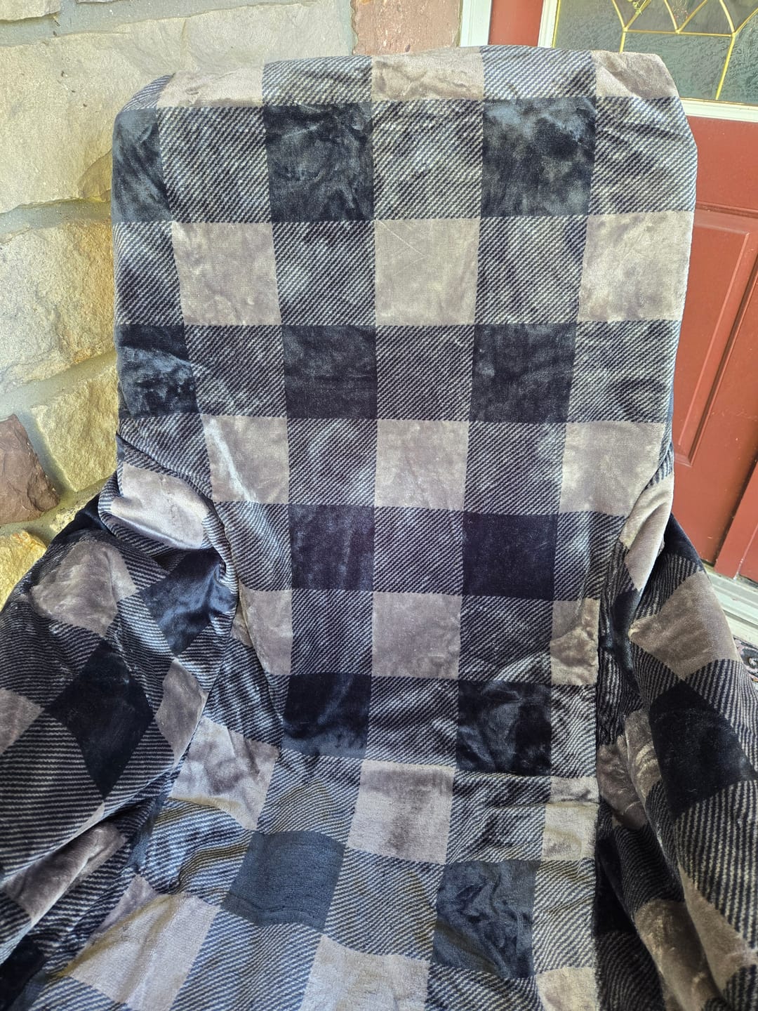 Customer photo review of The Chair Blanket