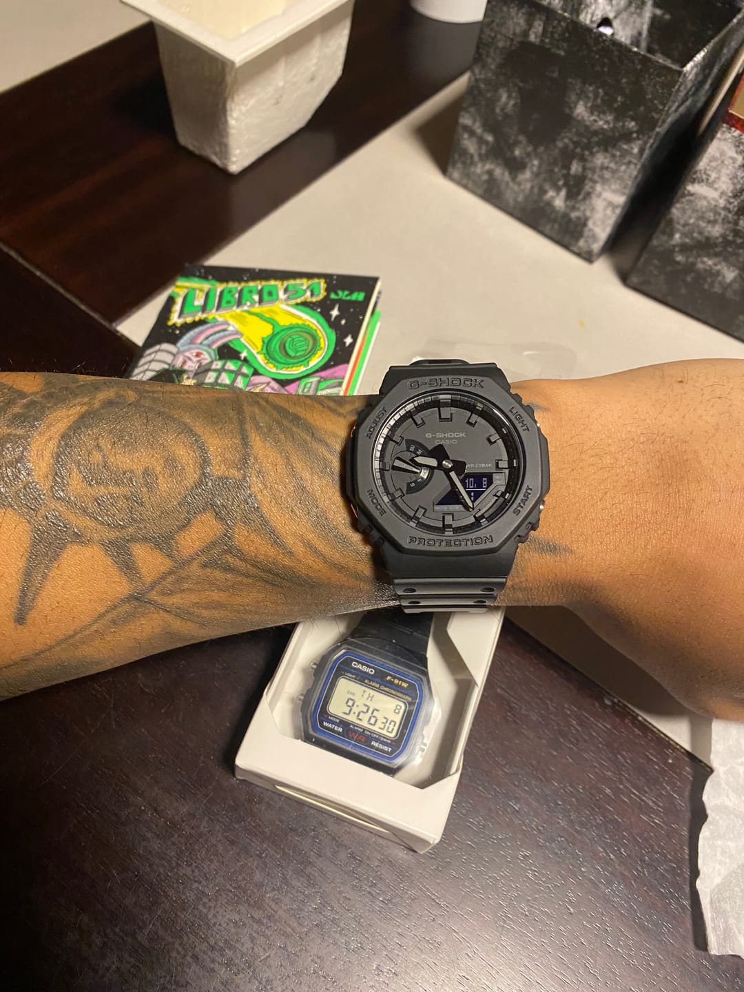 Customer photo review of Reloj Casio G-Shock Royal Oak "Casioak" GA-2100-1A1 Carbon Core Negro