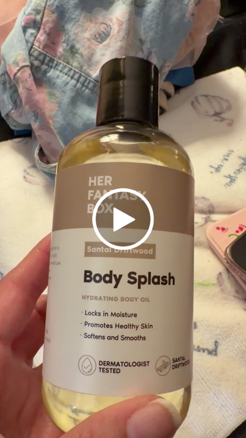 Customer video review of Body Splash - Skin Smoothing Body Oil (Santal Driftwood) LUXURY SCENT