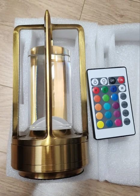 Customer photo review of Rechargeable Table Lamp, Open Aluminium Frame, Light Tube, 18 cm