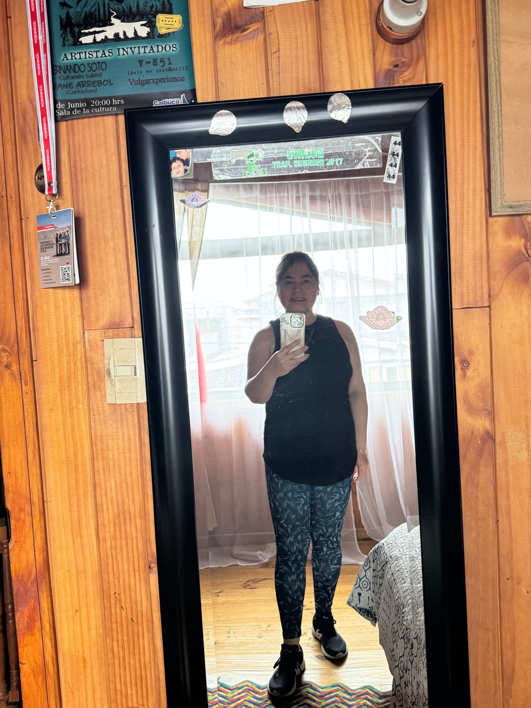Customer photo review of Calza Deportiva Estampado Hojas Active