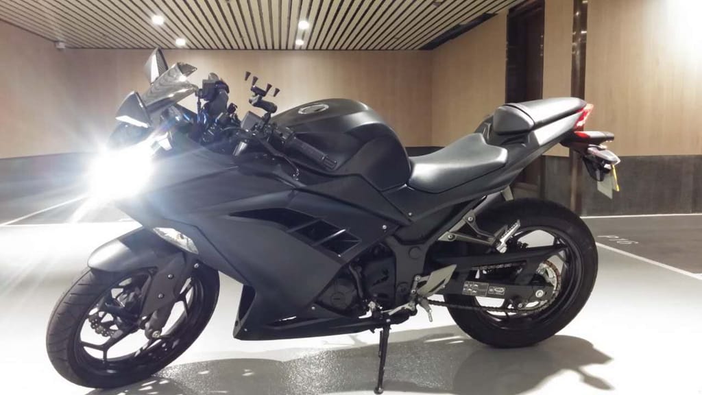 Customer photo review of Ninja 300 2013 - 2017 Matt Black Fairing Kits