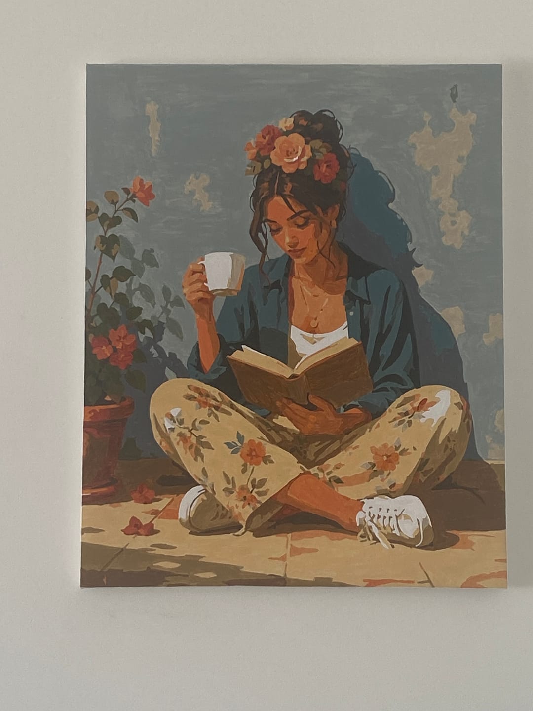 Customer photo review of Silent Bloom | Paint by Number