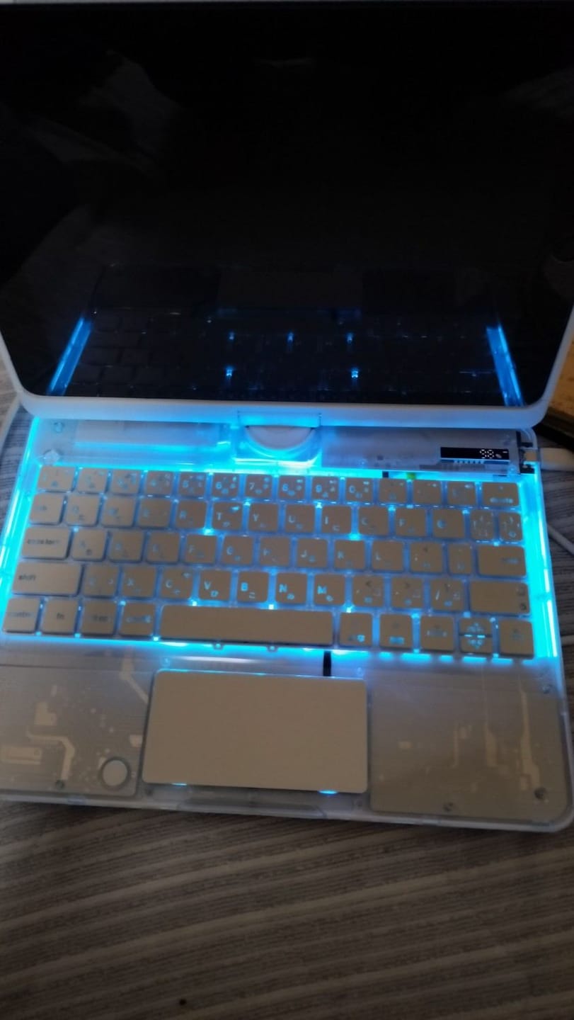 Customer photo review of Y2K Style Rotating iPad Keyboard Case