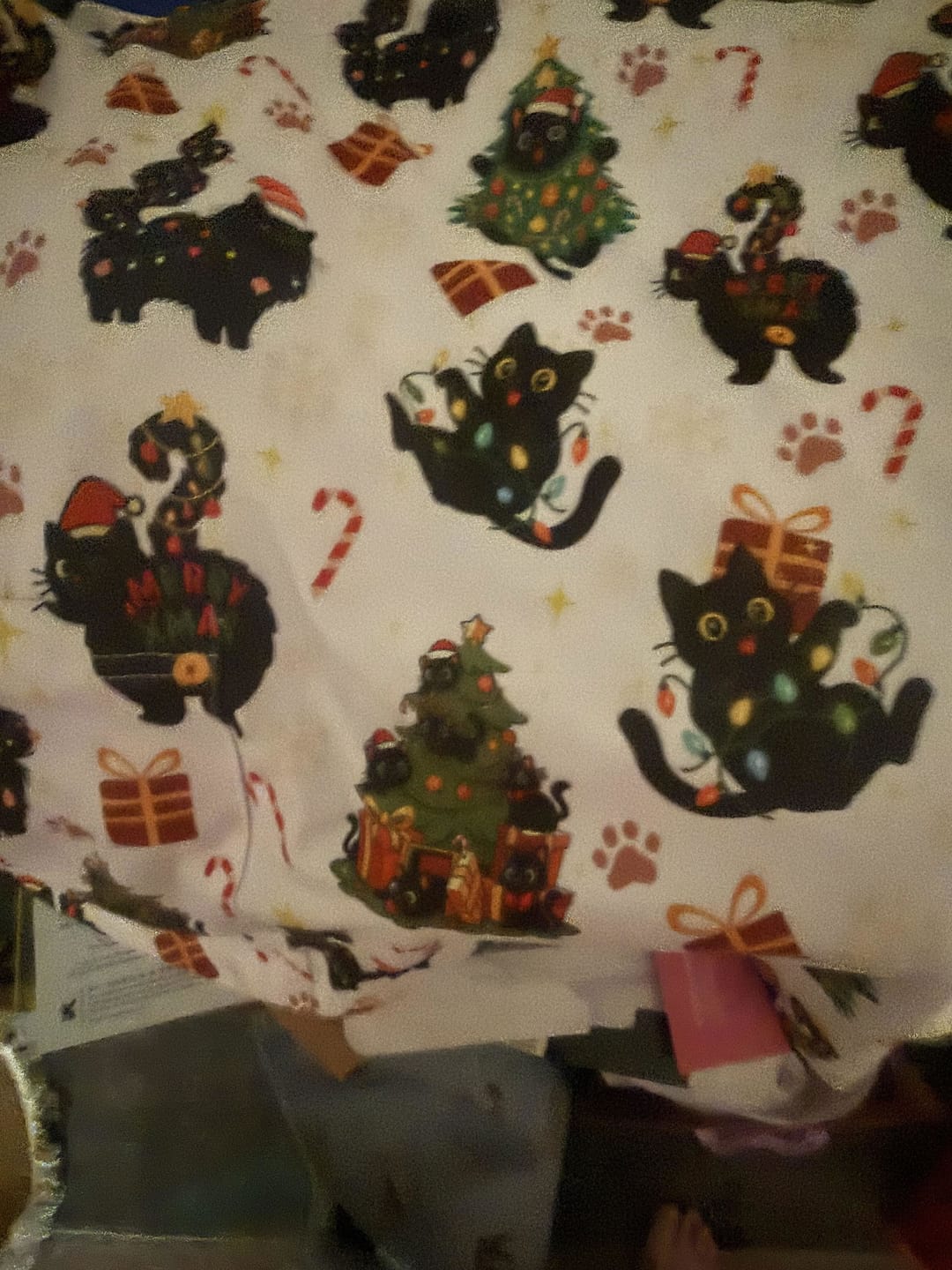 Customer photo review of Funny Black Cat Nurse Scrub Top - Christmas Gift