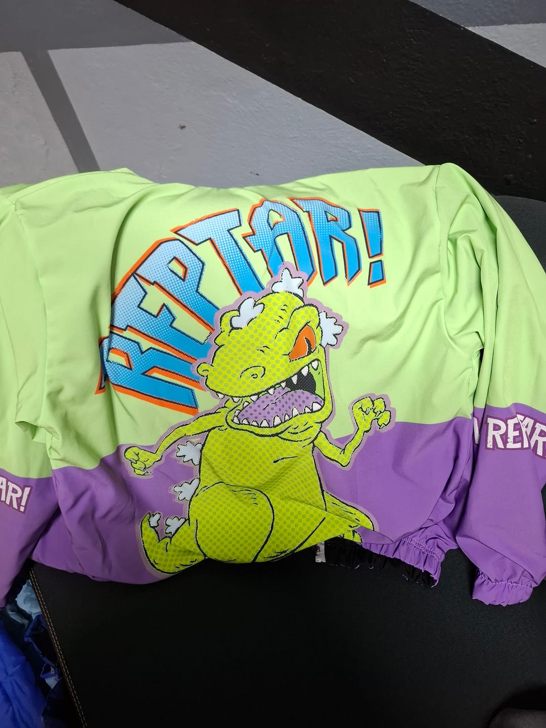 Customer photo review of Bomber Jacket Reptar