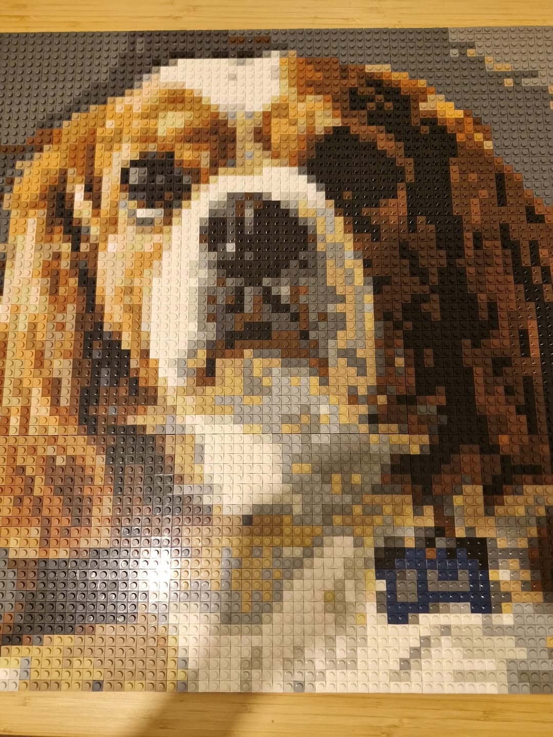 Customer photo review of Custom Design Brick Mosaic - 3x3 baseplates