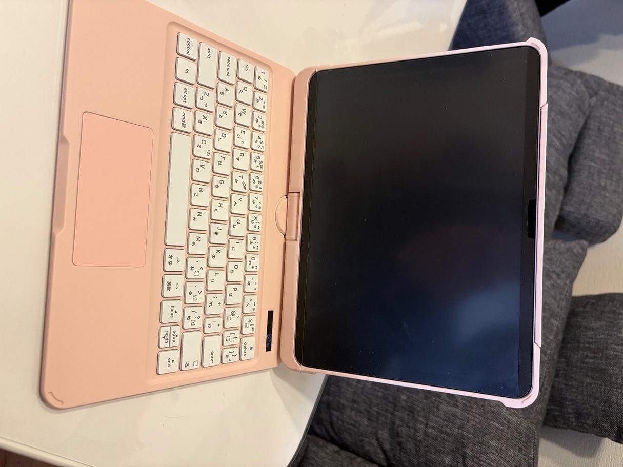 Customer photo review of Y2K Style Rotating iPad Keyboard Case