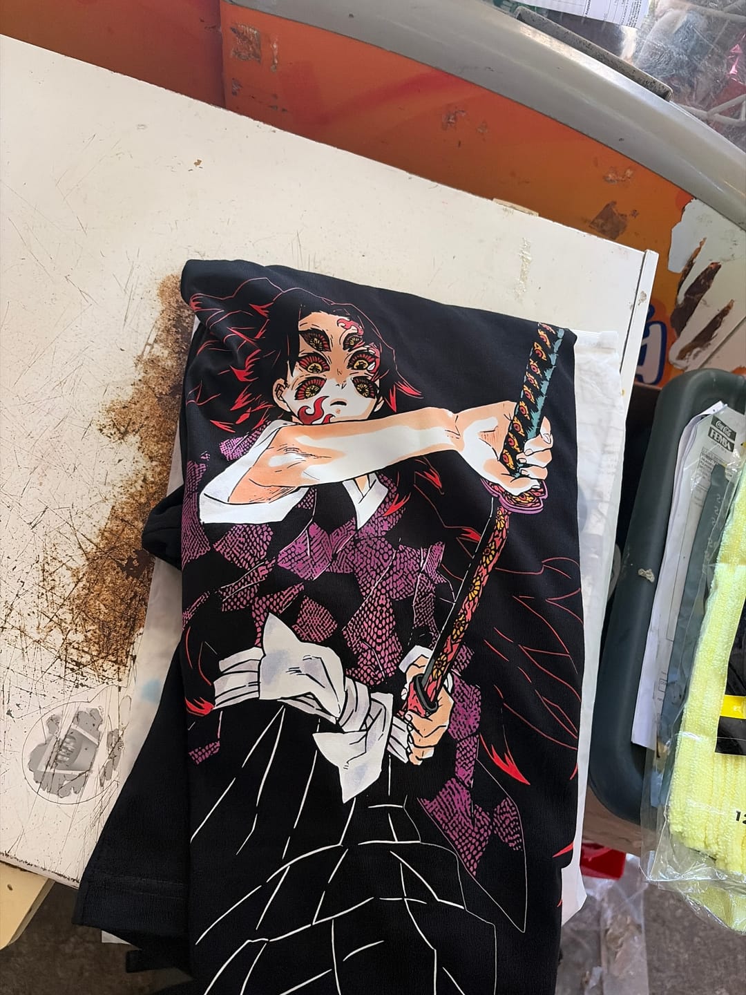 Customer photo review of Camisa Kokushibo - Kimetsu no Yaiba