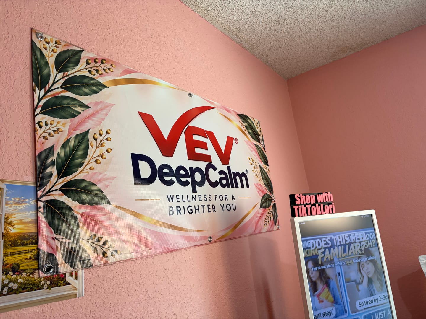 Customer photo review of 9oz Mesh Banner | Full Color | Outdoor Use