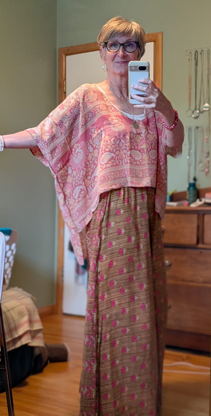 Customer photo review of Dreamer Silk Top S/M (078)