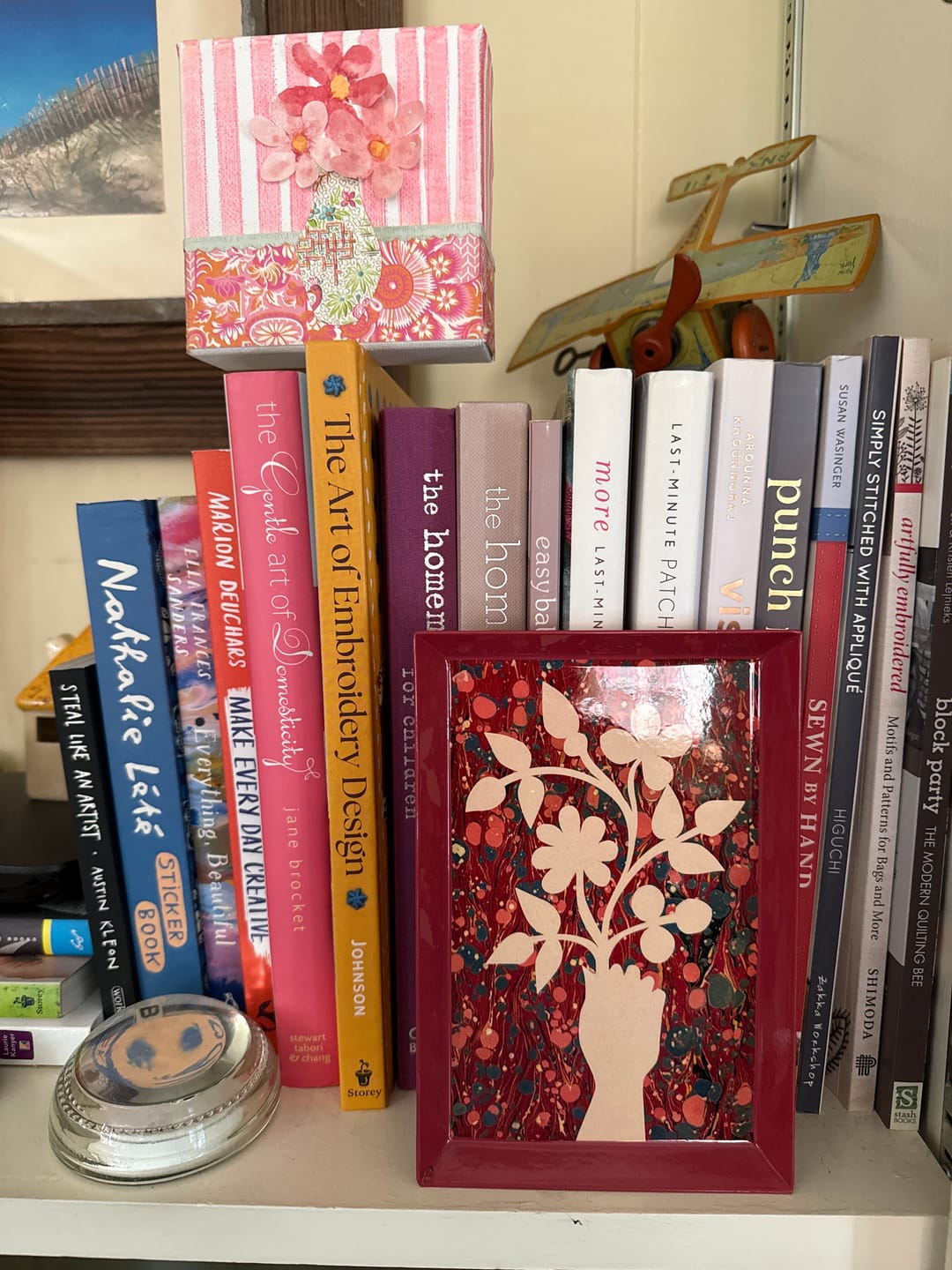 Customer photo review of Posy in Hand Rectangular Enamel Tray