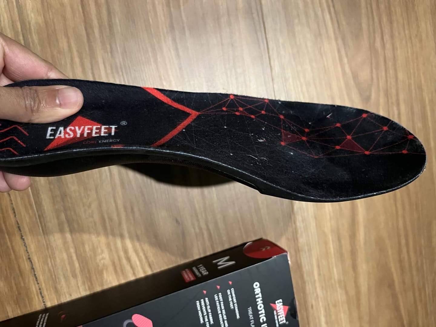 Customer photo review of EASYFEET Core Energy - Strong High Arch Support Insoles for Daily Comfort (High Arch)