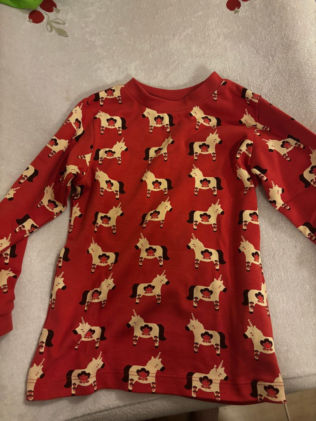 Customer photo review of Little Unicorns Long Sleeve T-Shirt